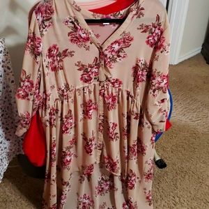 Torrid high and low blouse